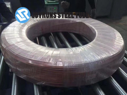 Lehimli Çift Duvarlı Çelik Boru ASTM A254-97 DC04 yuvarlak çelik Bundy Boru 3.16 * 0.5mm